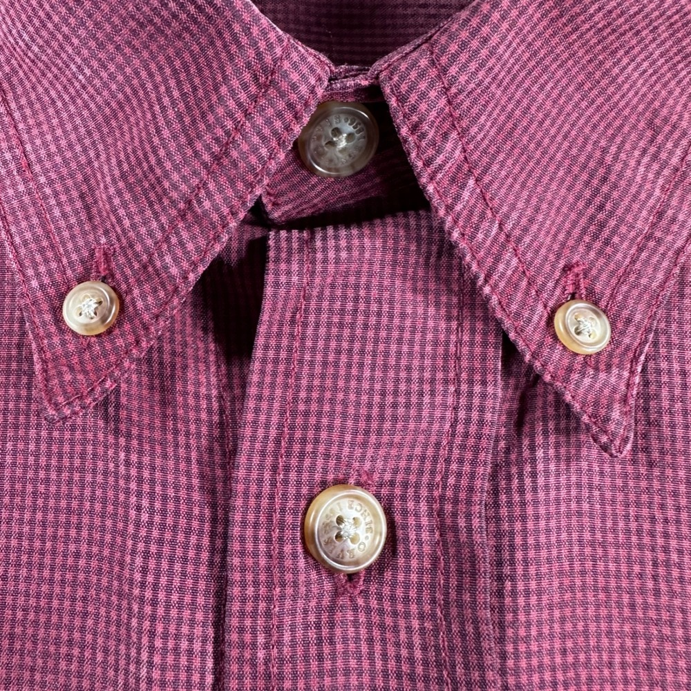 Orvis Button Down Shirt Mens XXL 2XL Red Micro Check Short Sleeve Casual Pocket - Picture 5 of 12